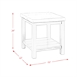 Picket House Furnishings Evie White Top End Table