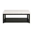 Picket House Furnishings Evie w/ White Top - Rectangular Coffee Table W/Casters