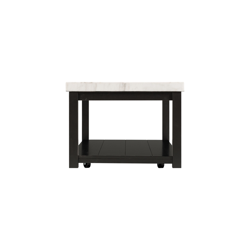 Picket House Furnishings Evie w/ White Top - Rectangular Coffee Table W/Casters