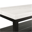 Picket House Furnishings Evie w/ White Top - Rectangular Coffee Table W/Casters