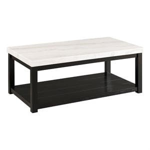 Picket House Furnishings Evie w/ White Top - Rectangular Coffee Table W/Casters