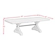 Picket House Furnishings Marietta Dining Table with 2x12