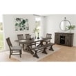 Picket House Furnishings Marietta Dining Bench - Metal Bar cross in Brown