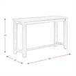 Picket House Furnishings Dex Bar Table Single Pack (Table + Three Stools)