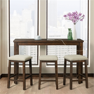 Picket House Furnishings Dex Bar Table Single Pack (Table + Three Stools)