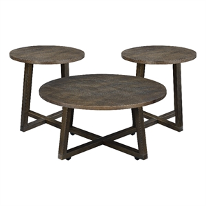 picket house furnishings rial three pack occasional