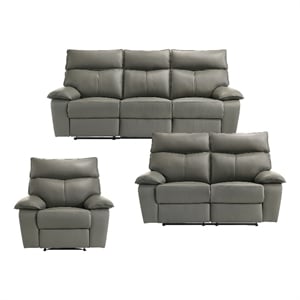 Picket House Furnishings Murray 3PC Living Room Set in Aviarah Gray