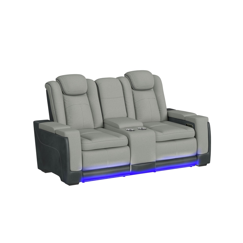 Picket House Furnishings Niven  3PC Living Room Set in Rocky Cement/Charcoal