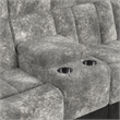 Picket House Furnishings Celeste 6PC Motion Sectional Set in Dillon/Shire Steel