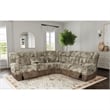 Picket House Furnishings Celeste 6PC Motion Sectional Set in Shire Cappuccino