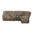 Picket House Furnishings Celeste 6PC Motion Sectional Set in Shire Cappuccino