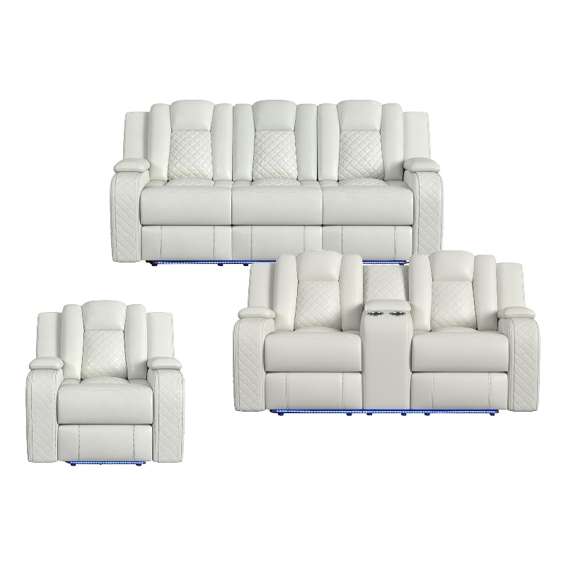 Picket House Furnishings Amias 3PC Living Room Set in Pebble Oyster