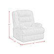 Picket House Furnishings Astra Power Lift Chair in Softcat Silver