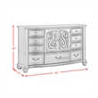 Picket House Furnishings Rosalinda 7-Drawer Dresser in Mahogany