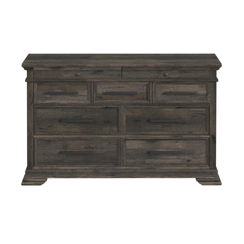 Picket House Furnishings Hyde 9-Drawer Dresser in Charcoal