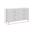 Picket House Furnishings Chett 6-Drawer Dresser in Black