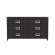 Picket House Furnishings Chett 6-Drawer Dresser in Black