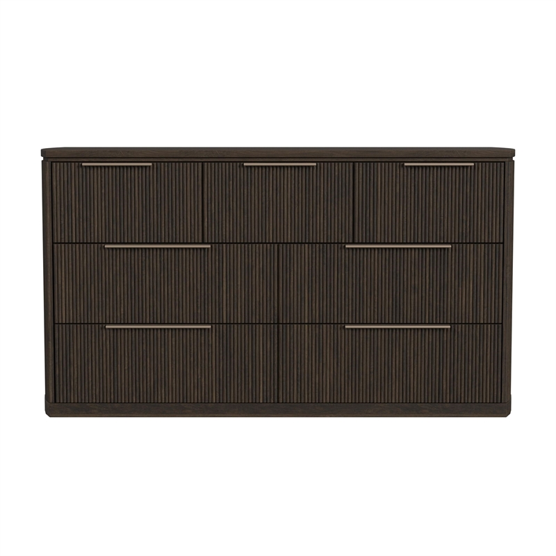 Picket House Furnishings Sutton 7-Drawer Dresser in Dark Brown