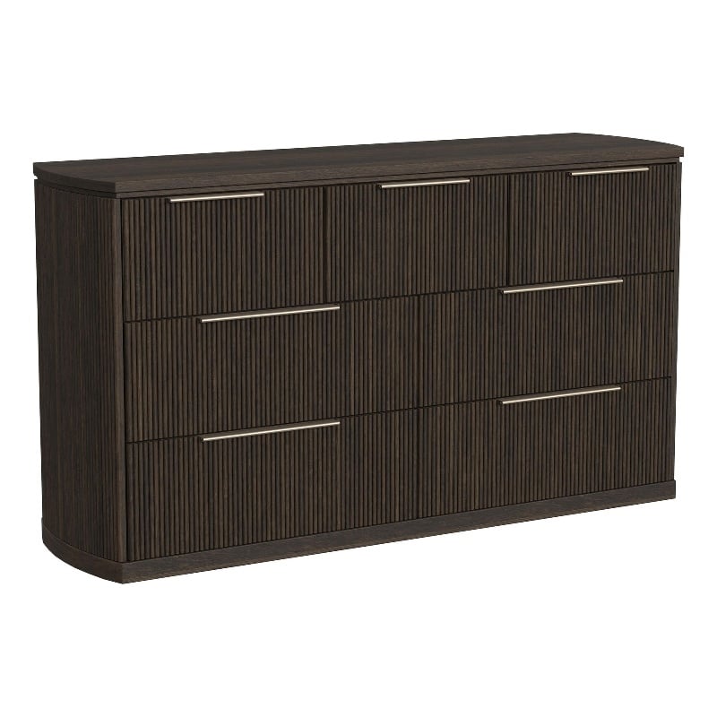 Picket House Furnishings Sutton 7-Drawer Dresser in Dark Brown