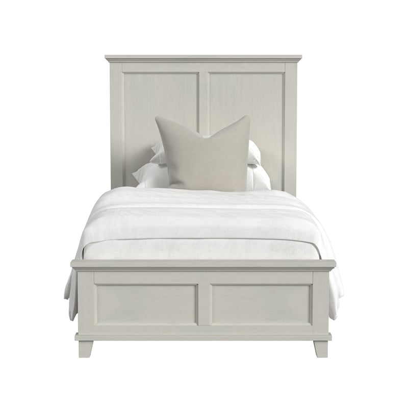 Picket House Furnishings Henrik Twin Panel Bed in Ivory