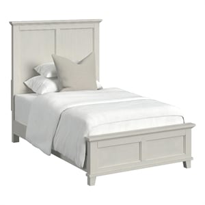 Picket House Furnishings Henrik Twin Panel Bed in Ivory