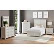 Henrik Twin Panel 3PC Bedroom Set in Ivory
