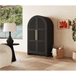 Woodridge Large Bookcase in Black with Grain
