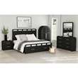Woodridge Large Bookcase in Black with Grain