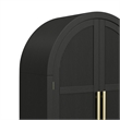 Woodridge Large Bookcase in Black with Grain