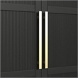 Woodridge Large Bookcase in Black with Grain