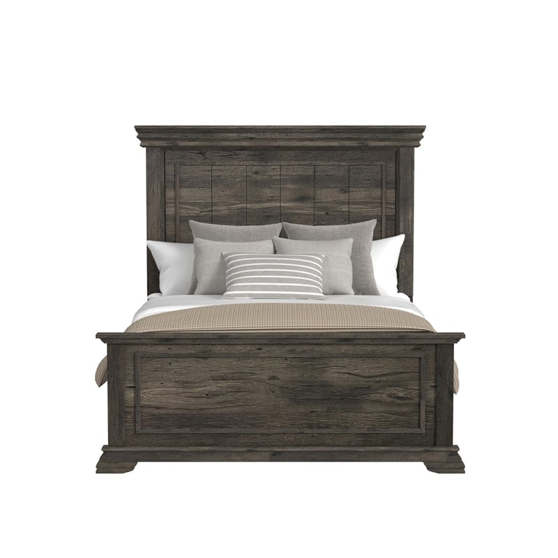 Hyde Queen Panel Bed in Charcoal