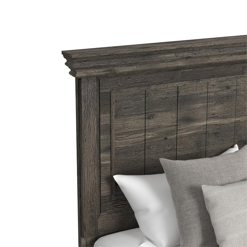 Hyde Queen Panel Bed in Charcoal