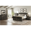 Hyde Queen Sleigh Storage Bed in Charcoal
