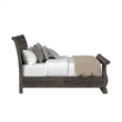 Hyde Queen Sleigh Storage Bed in Charcoal
