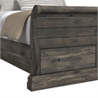 Hyde Queen Sleigh Storage Bed in Charcoal