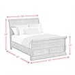 Hyde Queen Sleigh Storage 3PC Bedroom Set in Charcoal