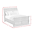 Hyde Queen Sleigh Storage 5PC Bedroom Set in Charcoal