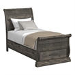 Hyde Twin Sleigh Storage Bed in Charcoal