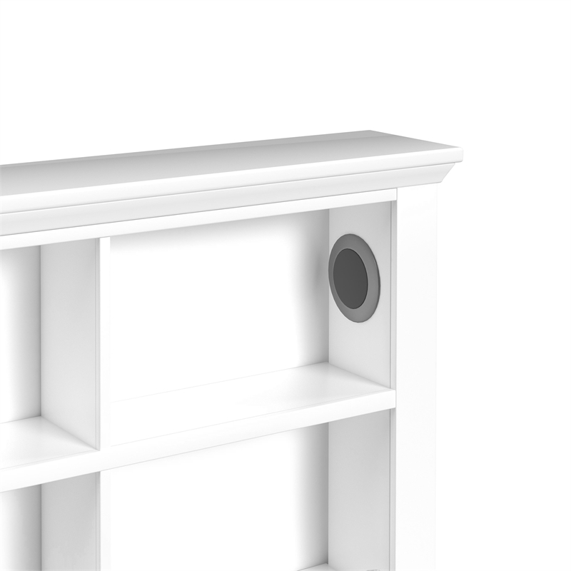 Brooklyn Kids Twin Bookcase 3PC Bedroom Set in White