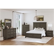 Henrik Full Panel 5PC Bedroom Set in Grey