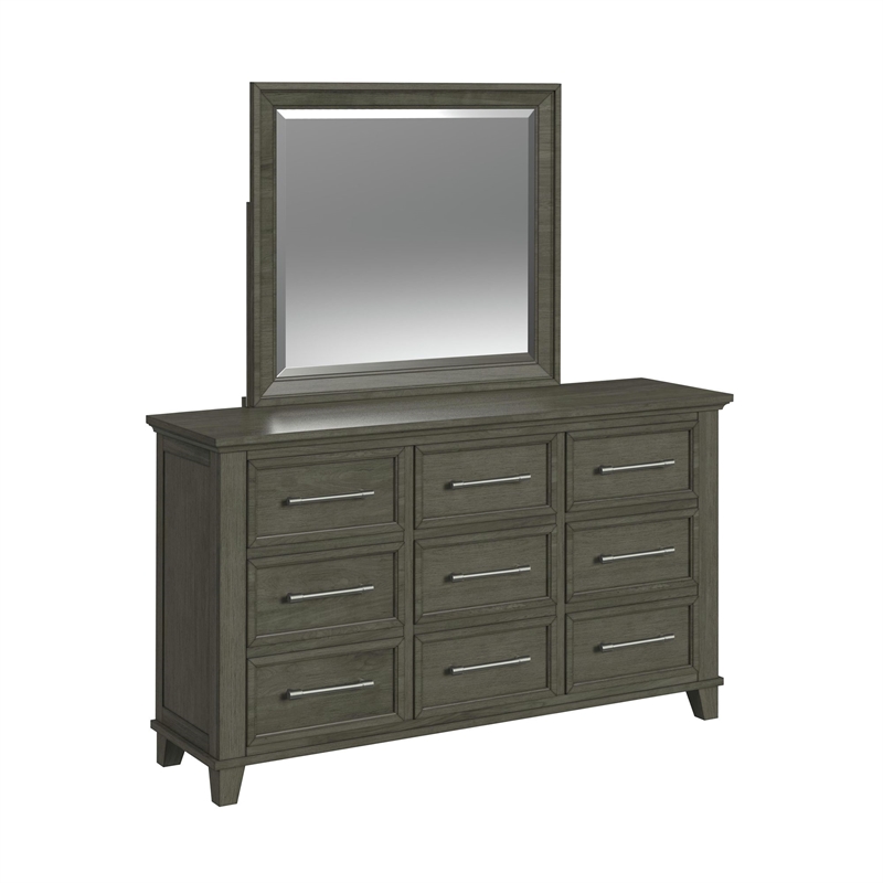 Henrik Full Panel 5PC Bedroom Set in Grey
