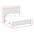 Picket House Furnishings Henrik King Panel Bed in Grey