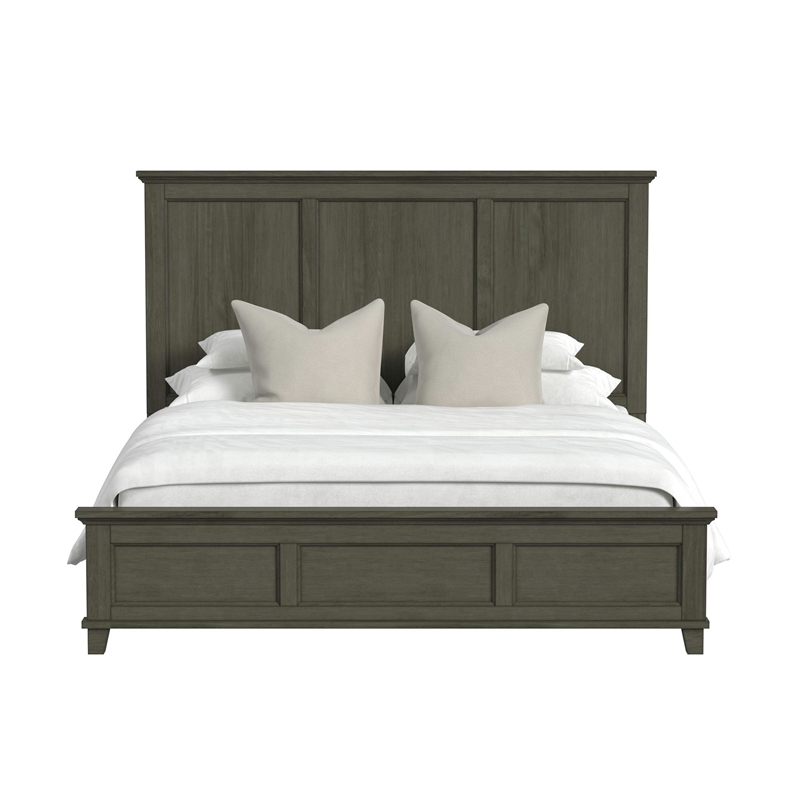 Picket House Furnishings Henrik King Panel Bed in Grey