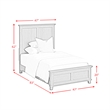 Picket House Furnishings Henrik Twin Panel Bed in Grey