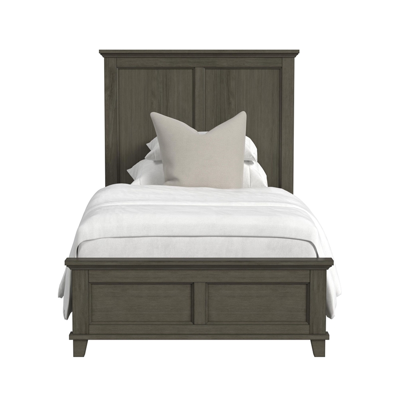 Picket House Furnishings Henrik Twin Panel Bed in Grey