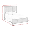 Picket House Furnishings Henrik Full Panel Bed in Ivory