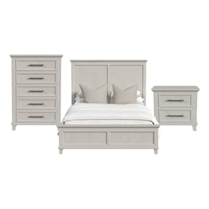Henrik Full Panel 3PC Bedroom Set in Ivory