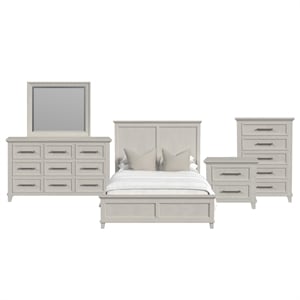 Henrik Full Panel 5PC Bedroom Set in Ivory