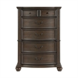 Picket House Furnishings Rosalinda 5-Drawer Chest in Mahogany