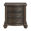 Rosalinda 2-Drawer Nightstand with USB in Mahogany